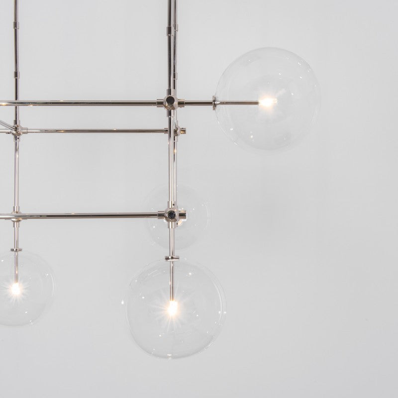 Soap DT6 | 6-Light Glass Modern Brass Chandelier - Schwung