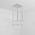 Soap DT6 | 6-Light Glass Modern Brass Chandelier - Schwung