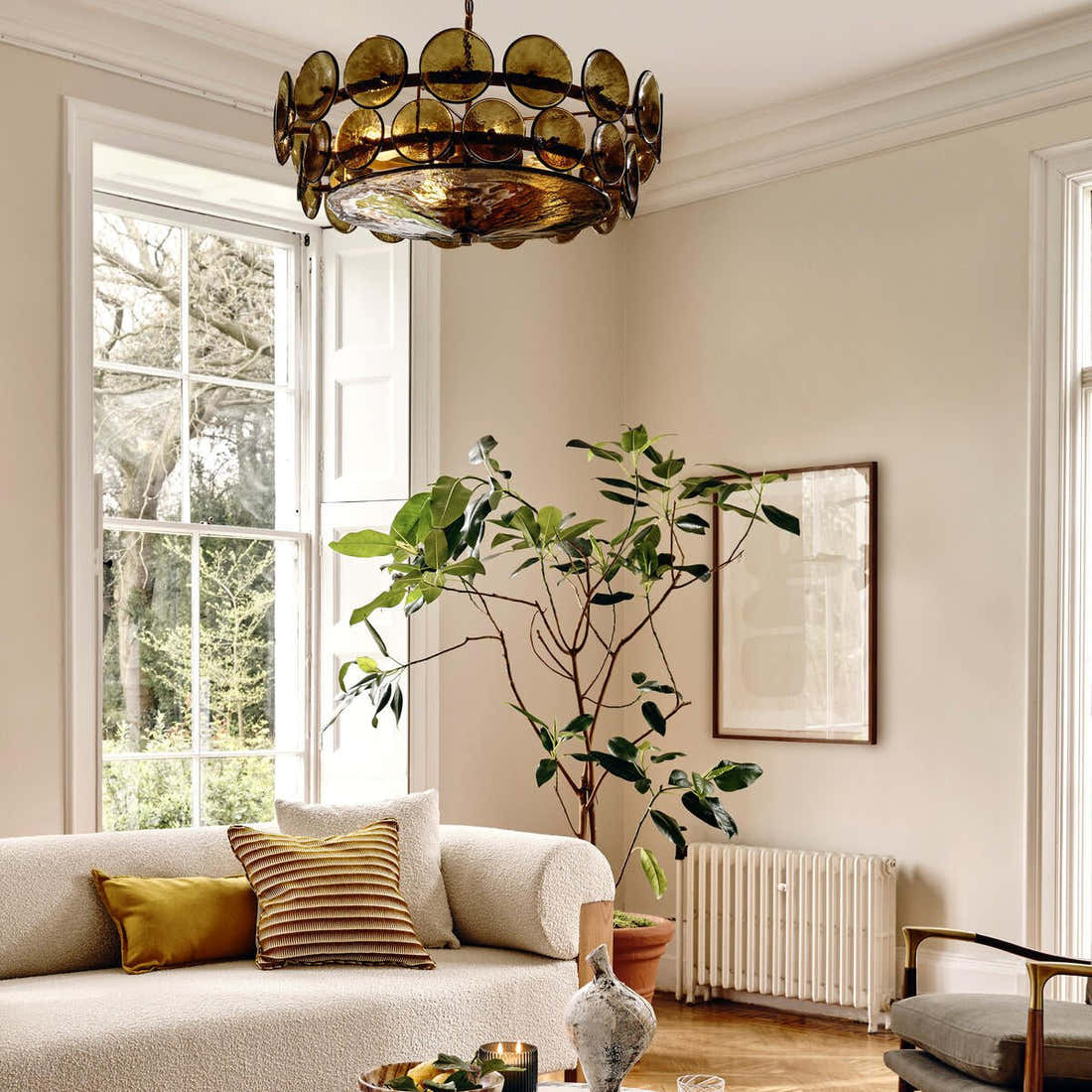 Solaris Disc Murano Chandelier
