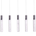 Sparkling Night Cylinder Chandelier // 5 Light