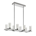 Sparkling Night LED Rectangular Chandelier//  8 Lights