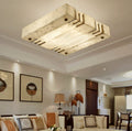 Square Alabaster Ceiling Lamps