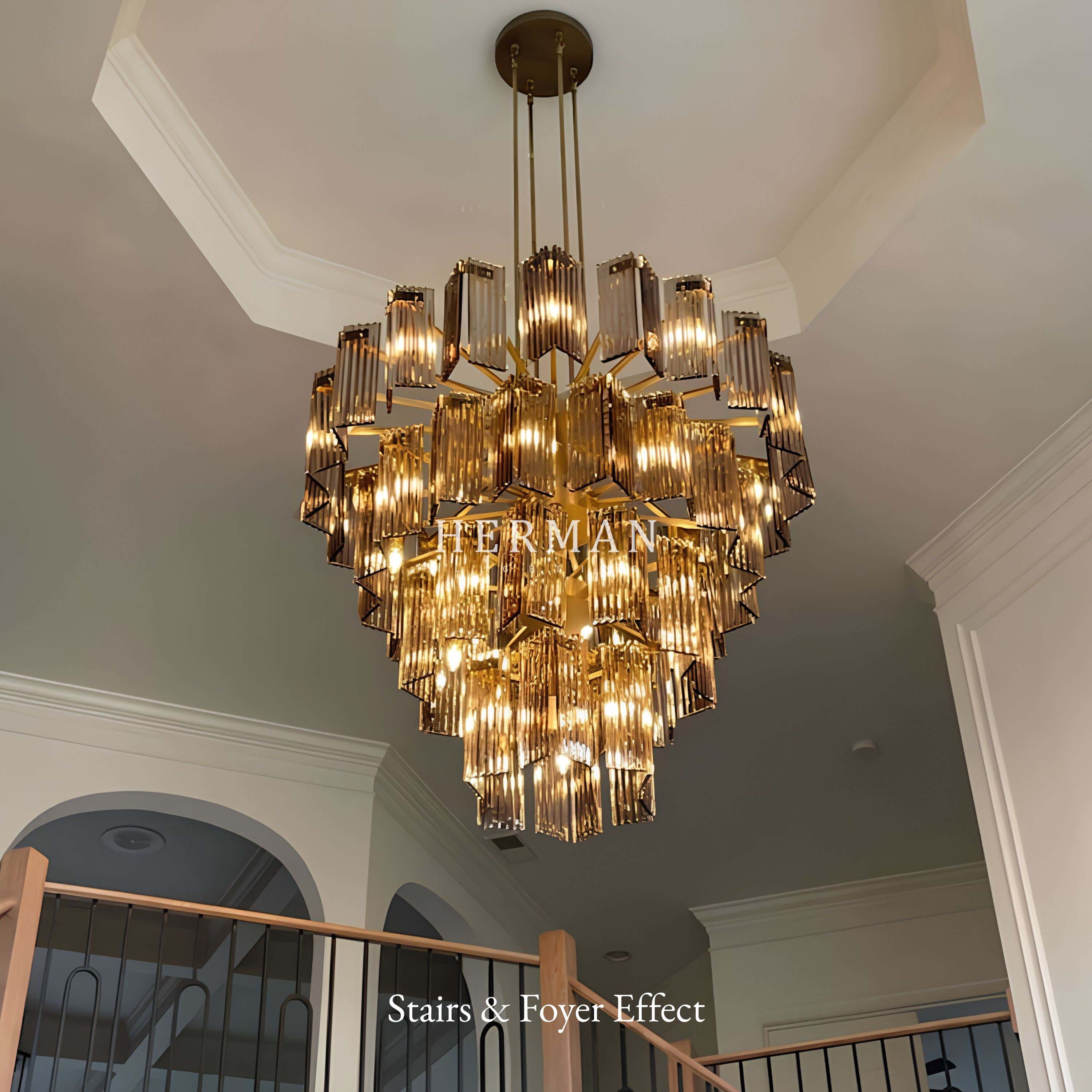 Delsie Round Chandelier 38" 48" 60"