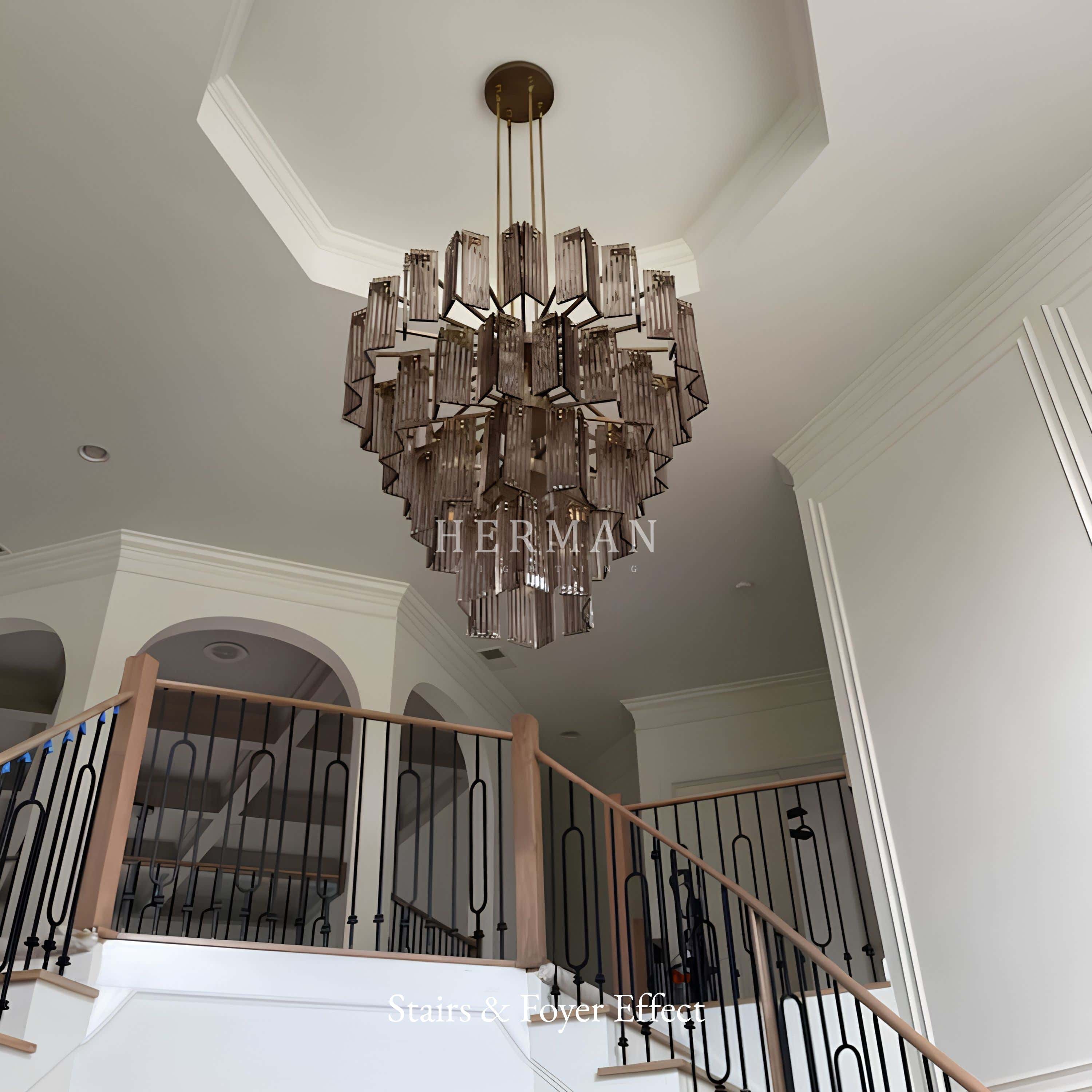 Delsie Round Chandelier 38" 48" 60"