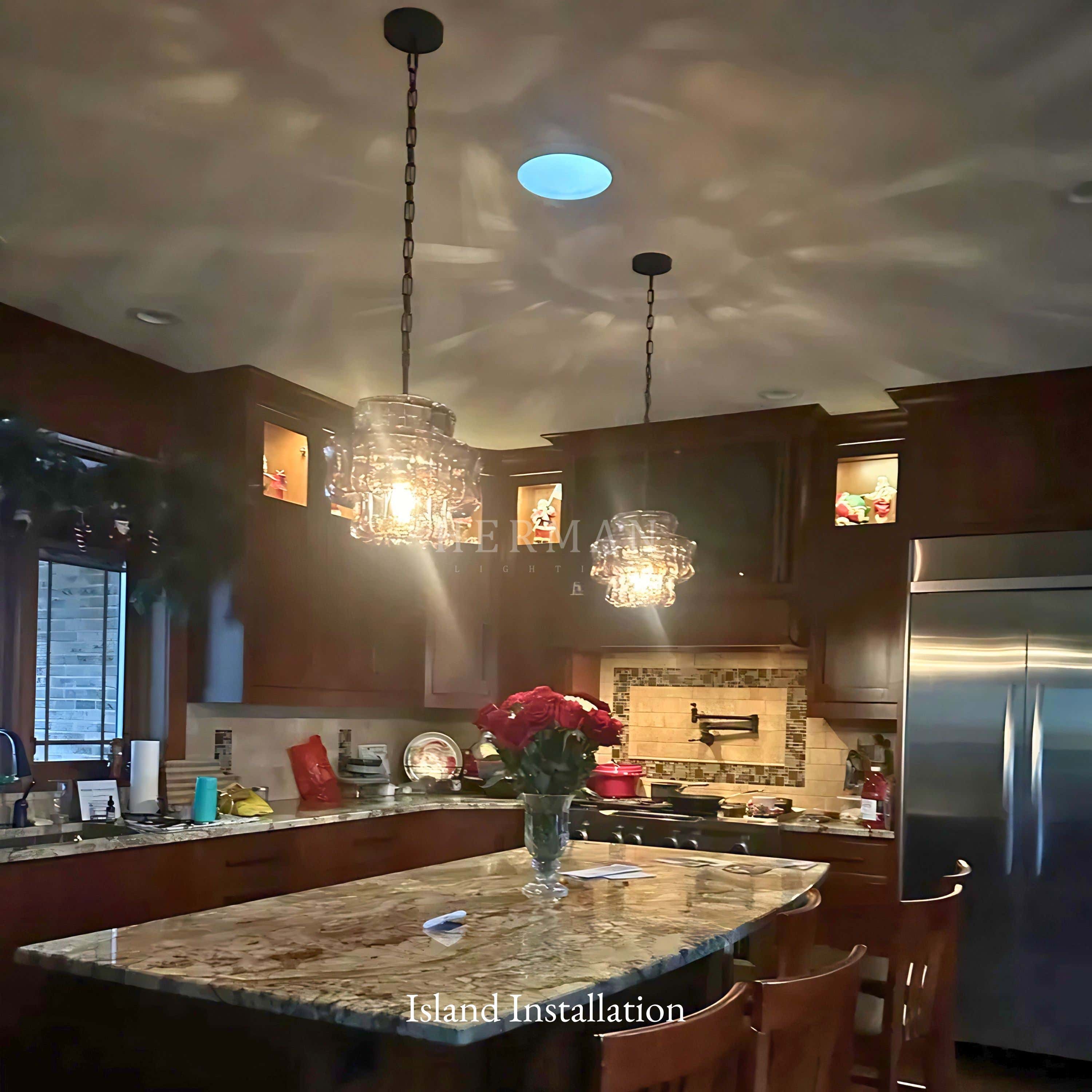 Amor Ghiaccio Glass Pendant Light