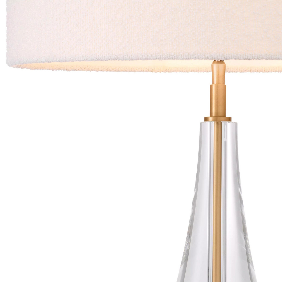 Stilla Table Lamp (Antique Brass Finish & Crystal Glass)