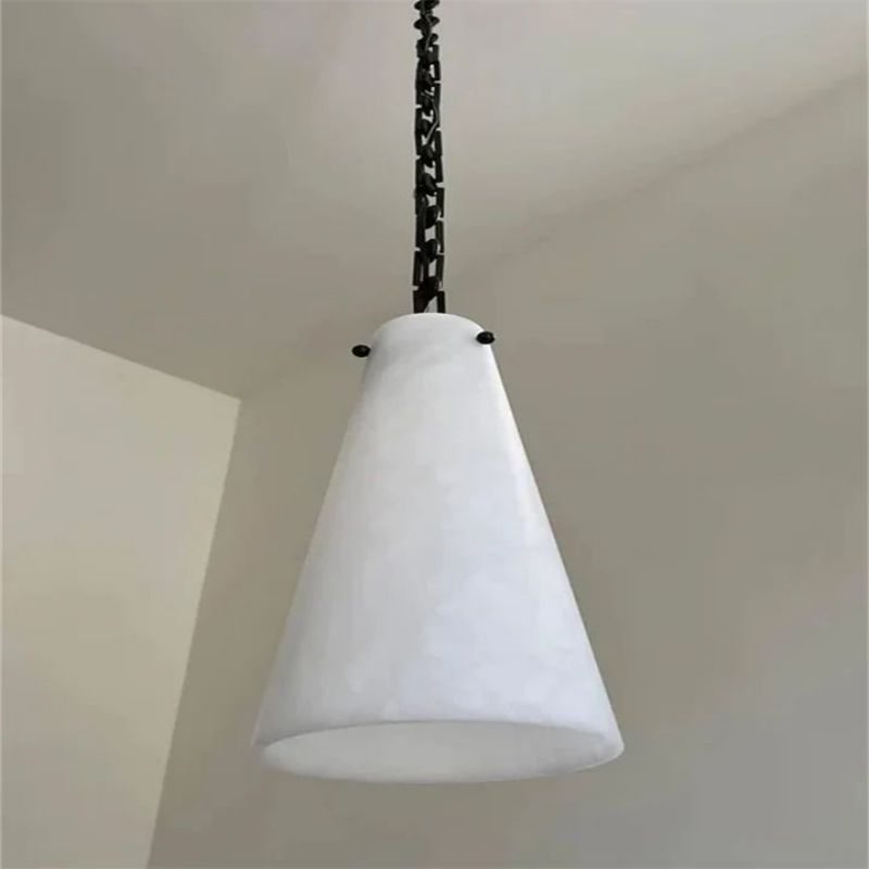 Alabaster Modern 3-Cups Chandelier