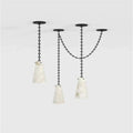 Alabaster Modern 3-Cups Chandelier