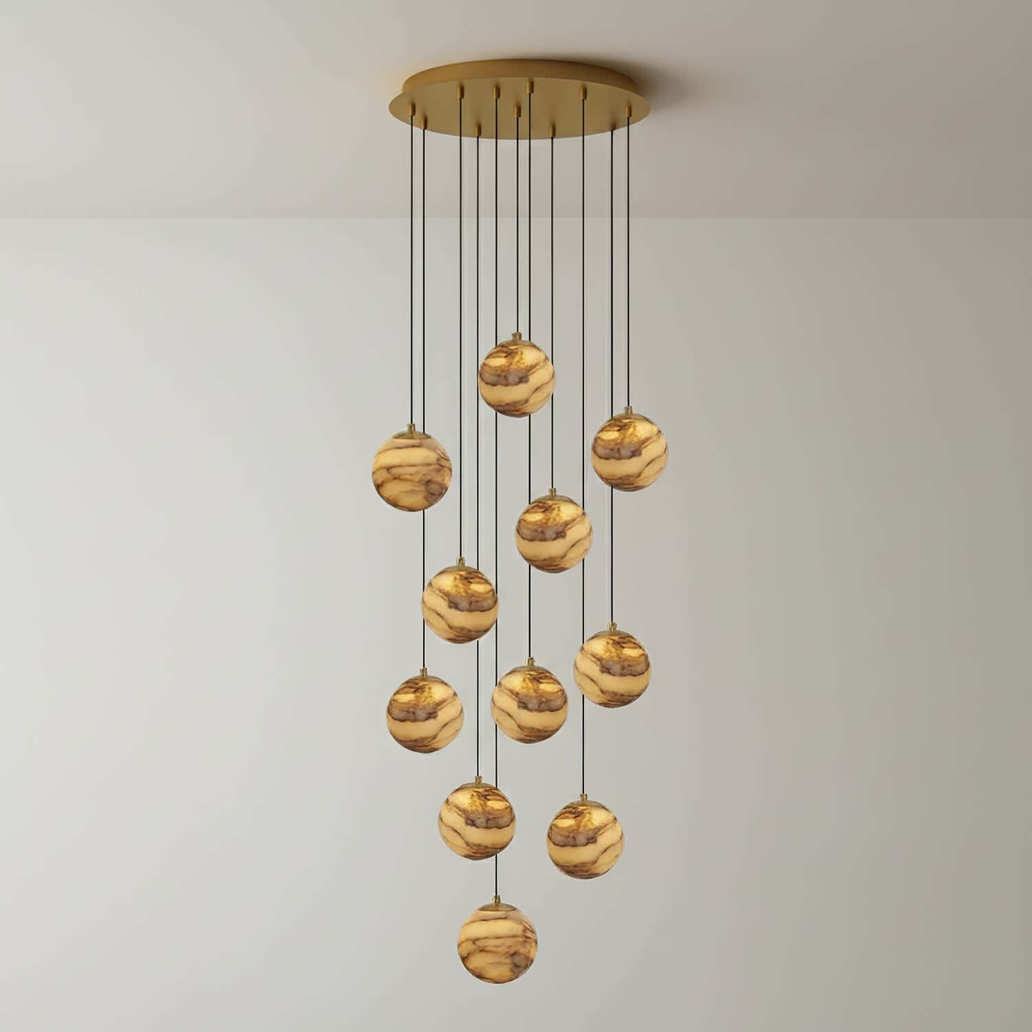 Sultana Alabaster Cluster Chandelier