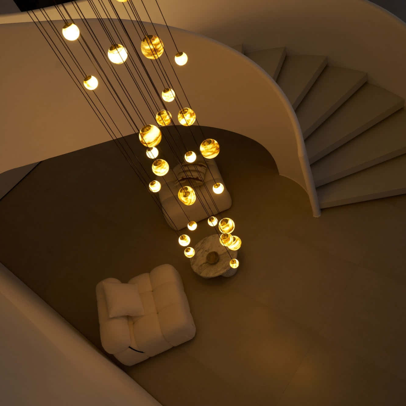 Sultana Alabaster Cluster Chandelier