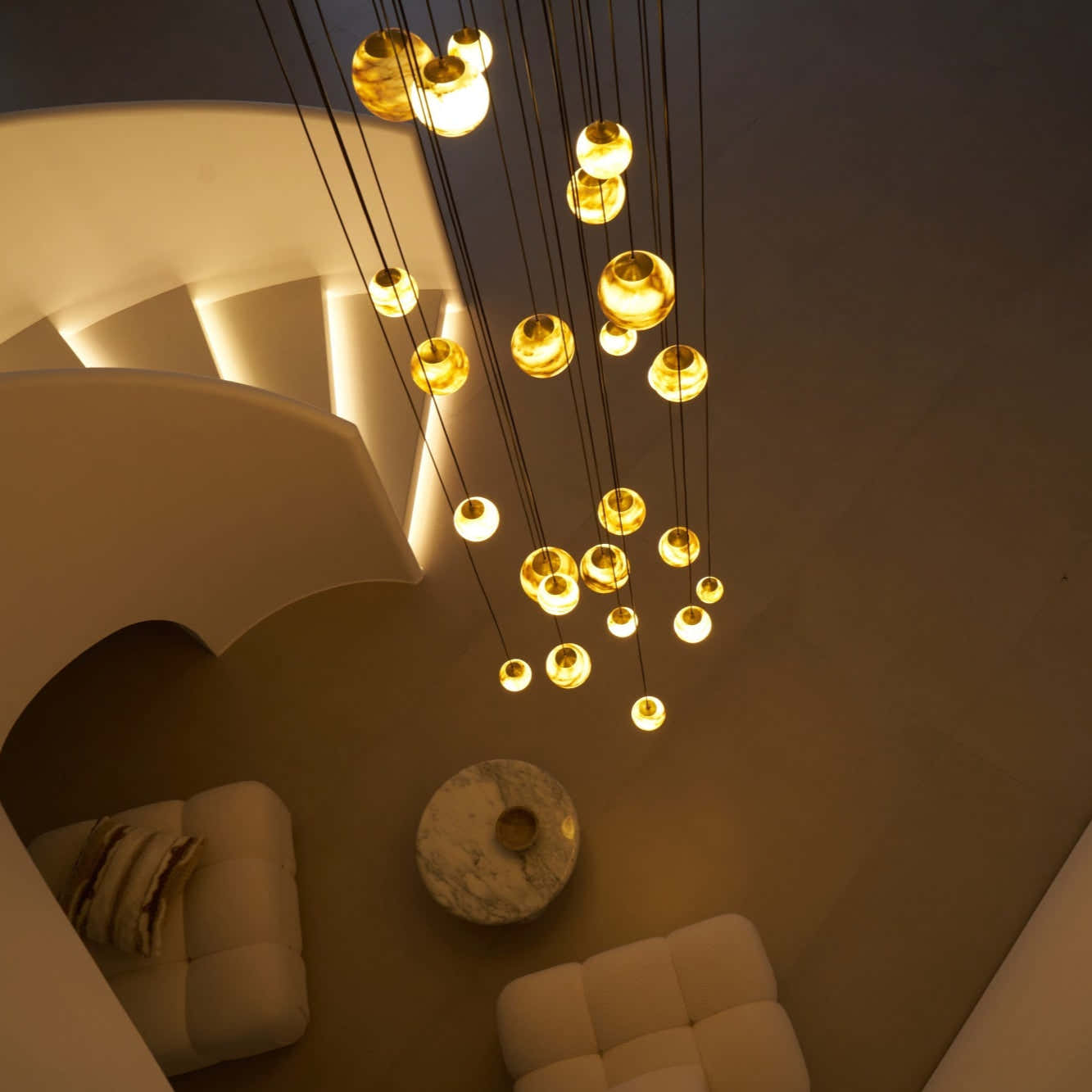 Sultana Alabaster Cluster Chandelier