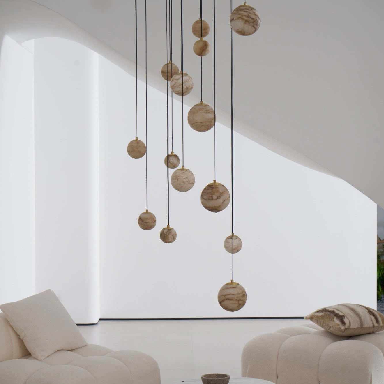 Sultana Alabaster Cluster Chandelier