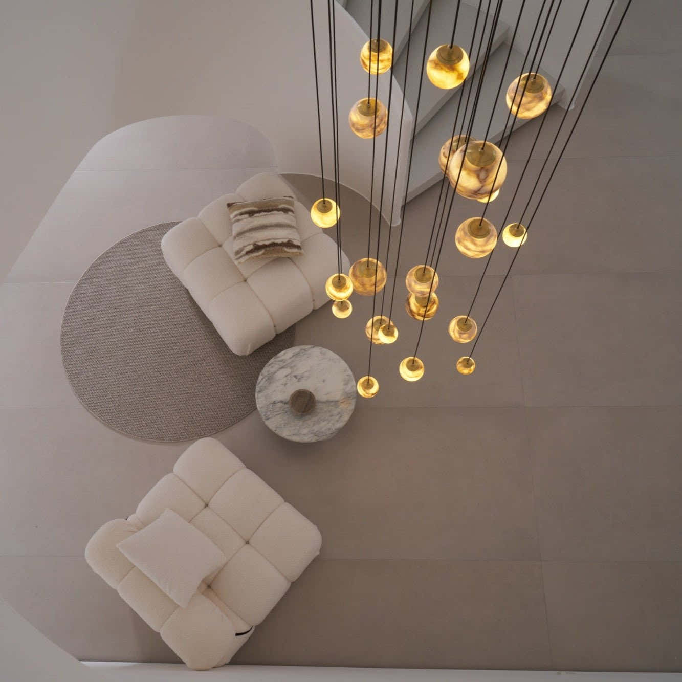 Sultana Alabaster Cluster Chandelier