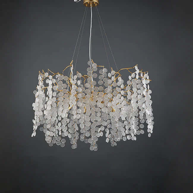 Tree Branch Chandelier Pendant Lighting Round Ceiling Light 31.5" D
