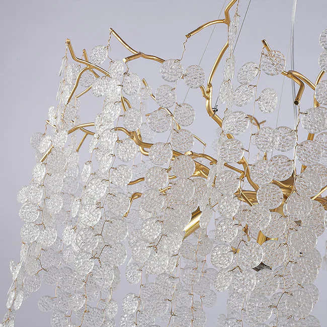 Tree Branch Chandelier Pendant Lighting Round Ceiling Light 31.5" D
