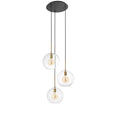 Tango 3-Light Modern Brass Chandelier - [Brass/Bronze] -