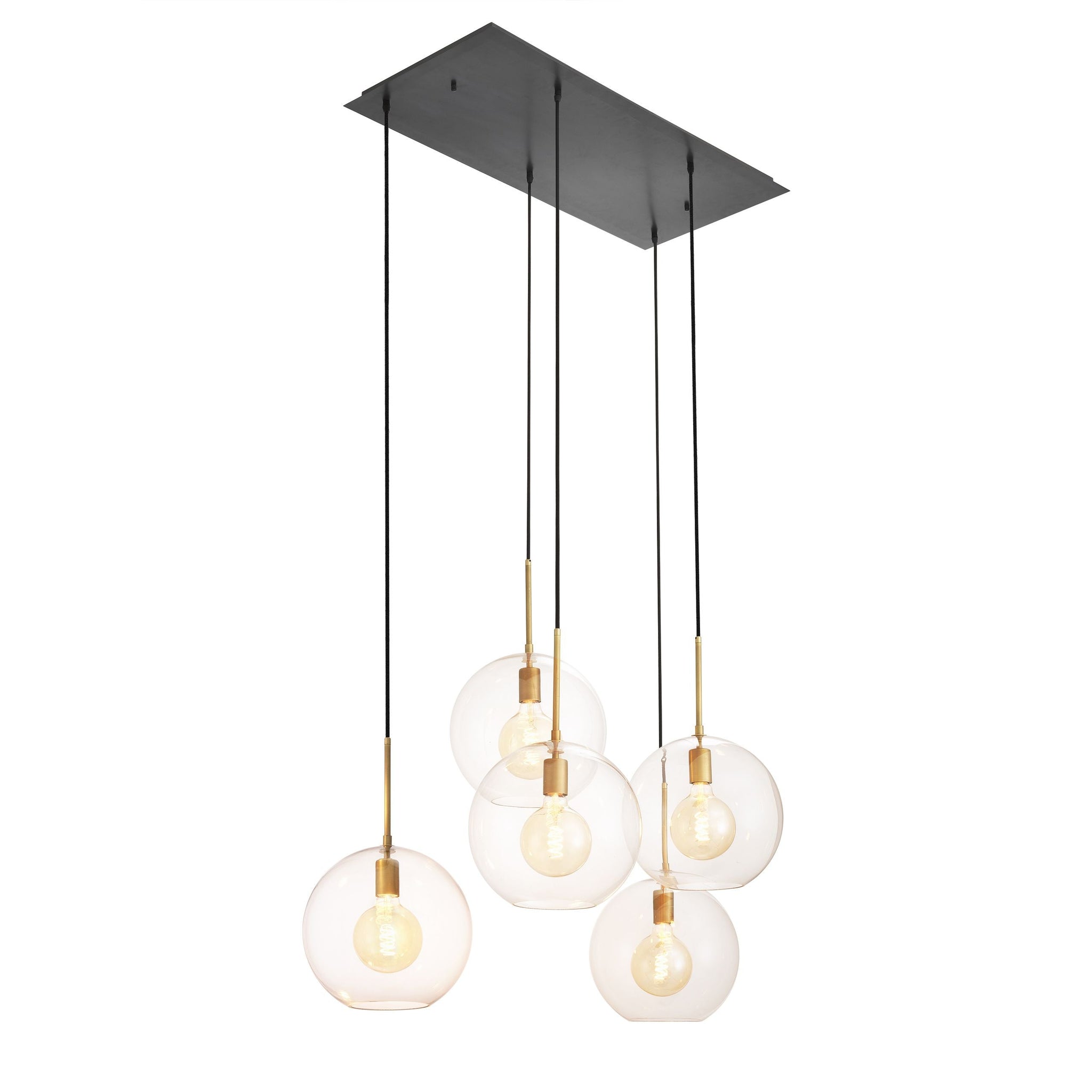 Tango 5-Light Modern Brass Chandelier - [Brass/Bronze] - Eichholtz