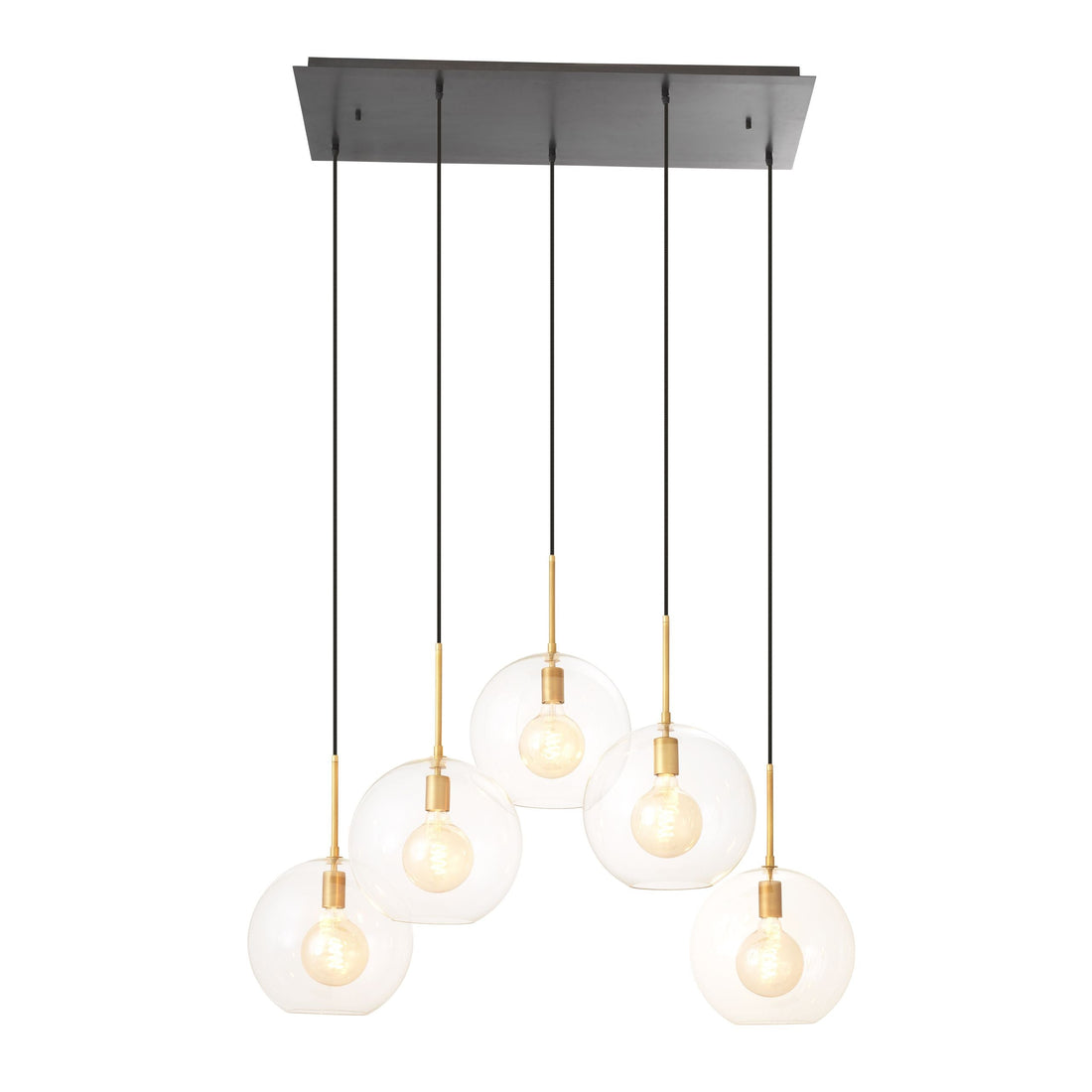 Tango 5-Light Modern Brass Chandelier - [Brass/Bronze] - Eichholtz