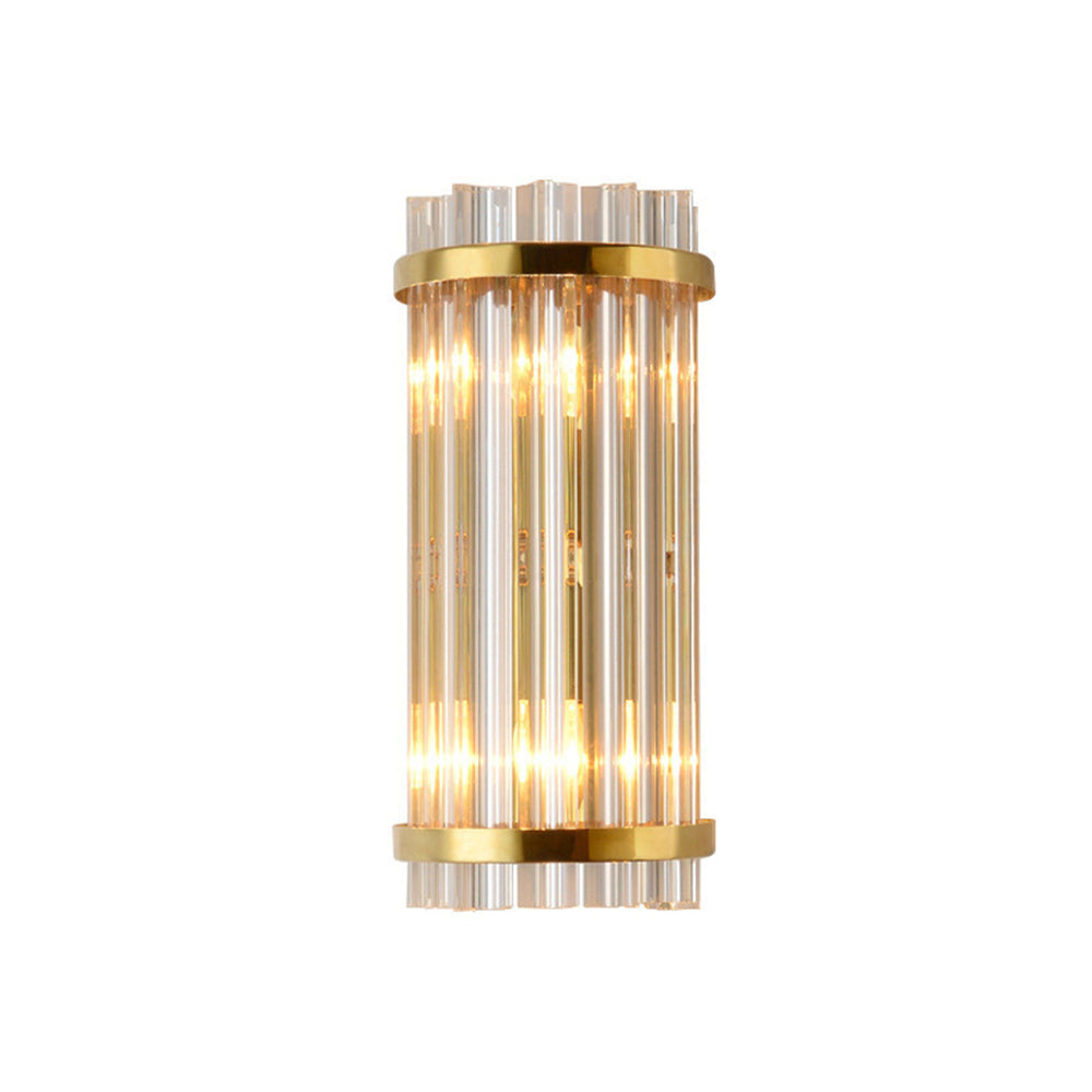 Three Sided Crystal Rod Wall Lamp