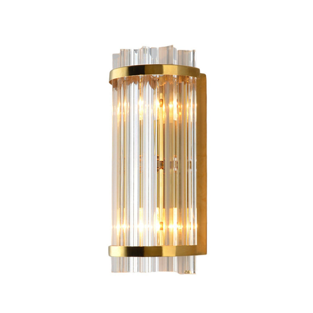 Three Sided Crystal Rod Wall Lamp