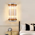 Three Sided Crystal Rod Wall Lamp