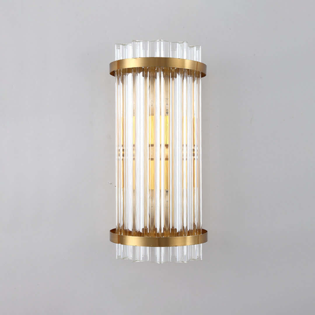 Three Sided Crystal Rod Wall Lamp