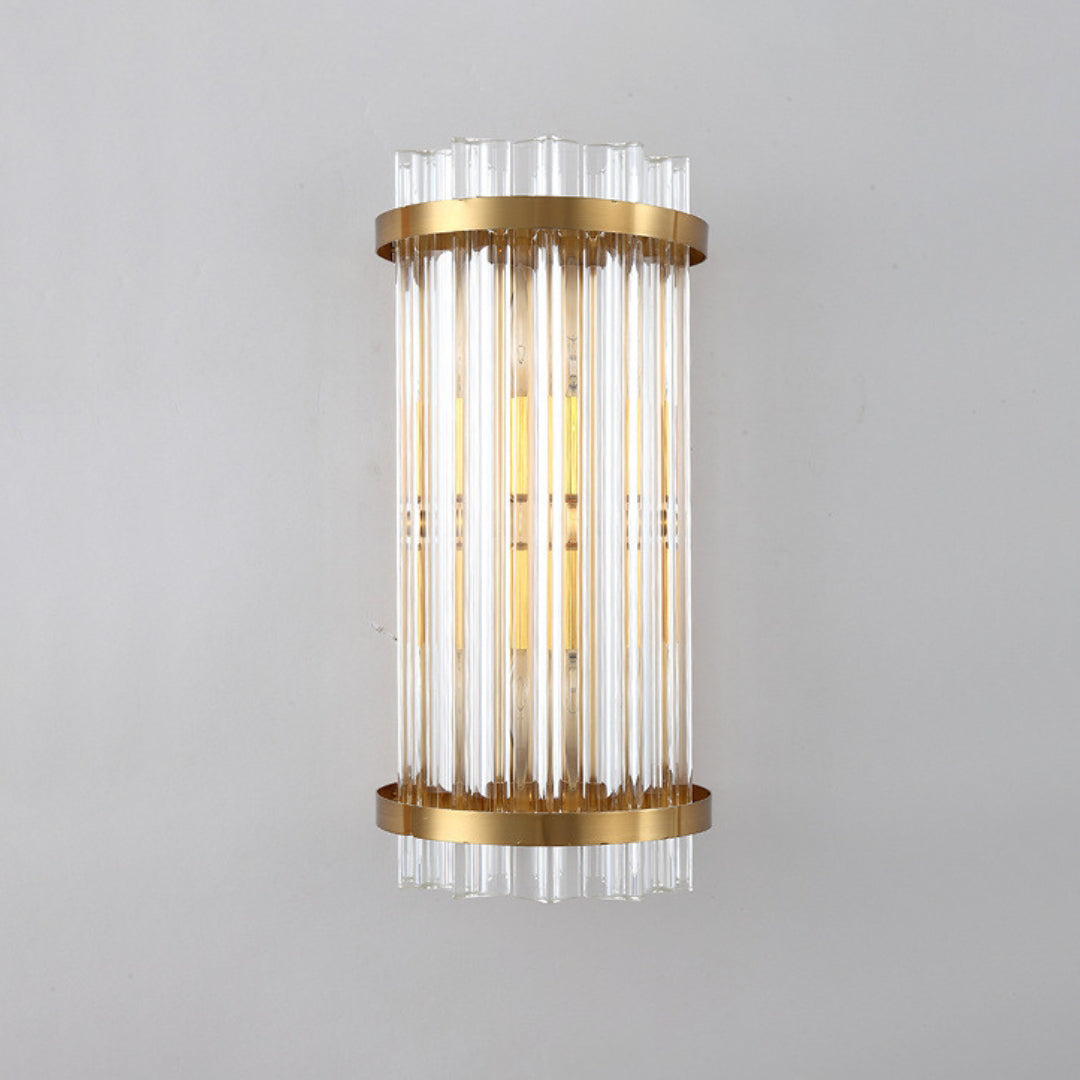 Three Sided Crystal Rod Wall Lamp