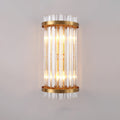 Three Sided Crystal Rod Wall Lamp