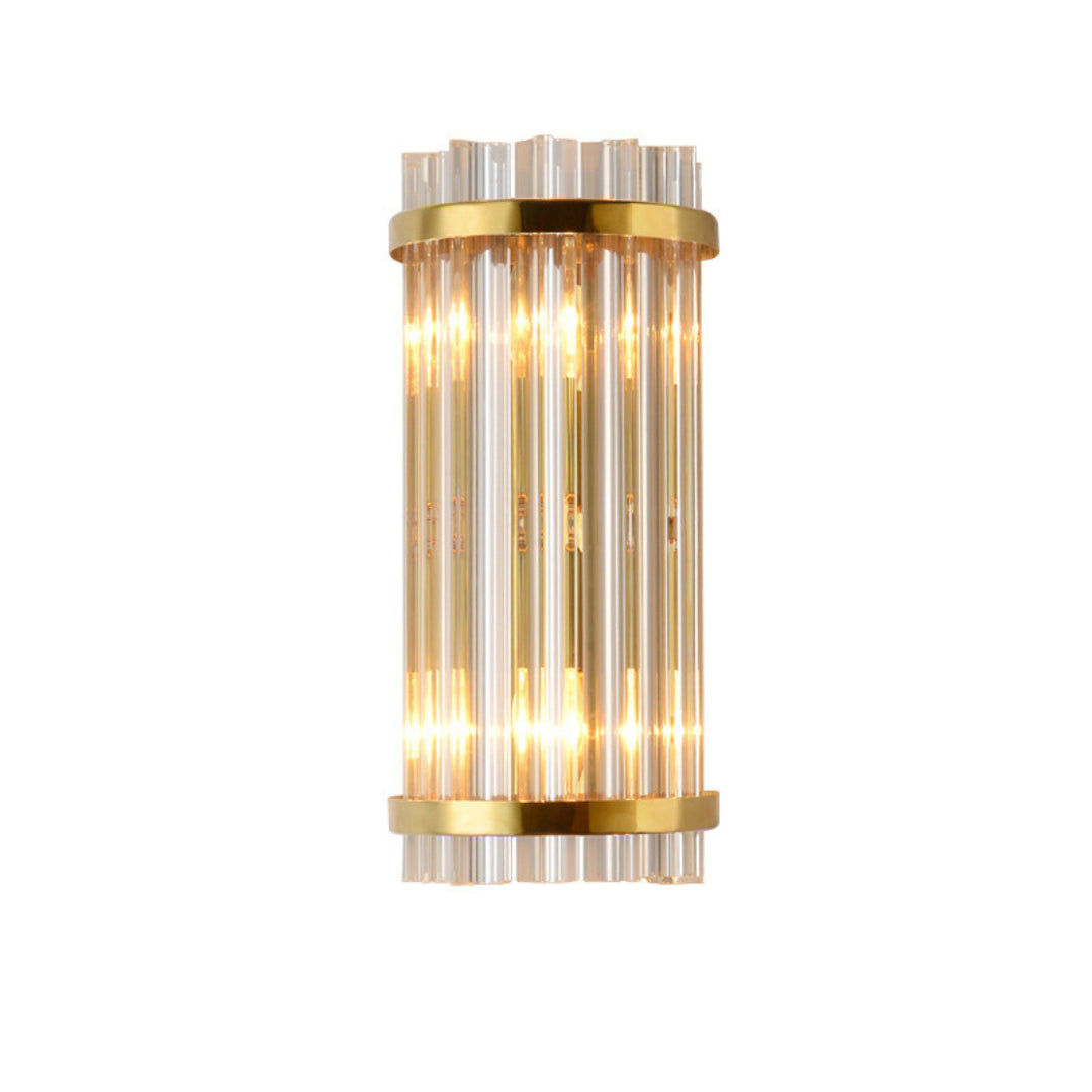 Three Sided Crystal Rod Wall Lamp