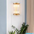 Three Sided Crystal Rod Wall Lamp