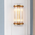 Three Sided Crystal Rod Wall Lamp