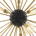 Tivoli Modern Brass Chandelier [S/L] - [Black/Brass] 