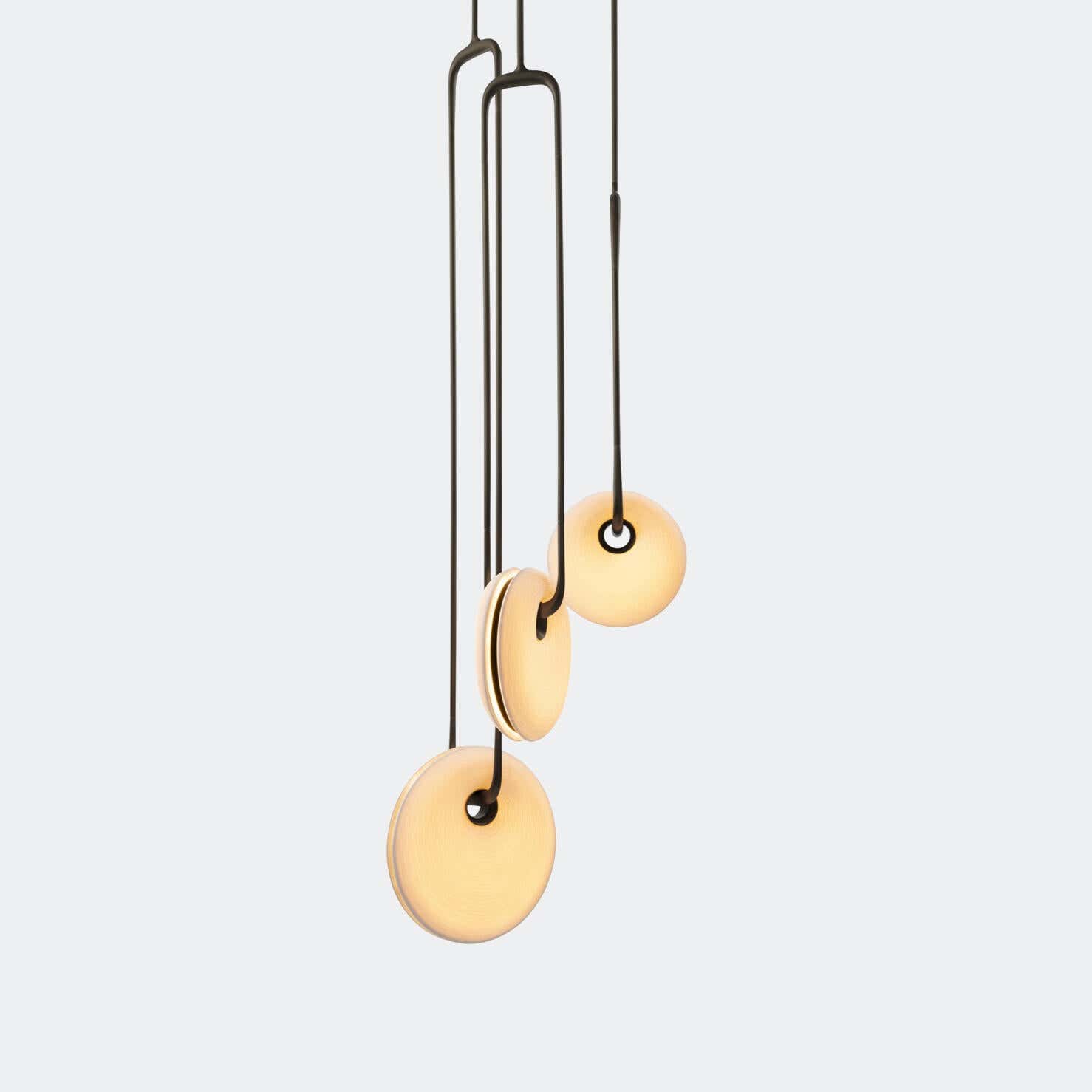 Porcelain Torus Chandelier 24''D
