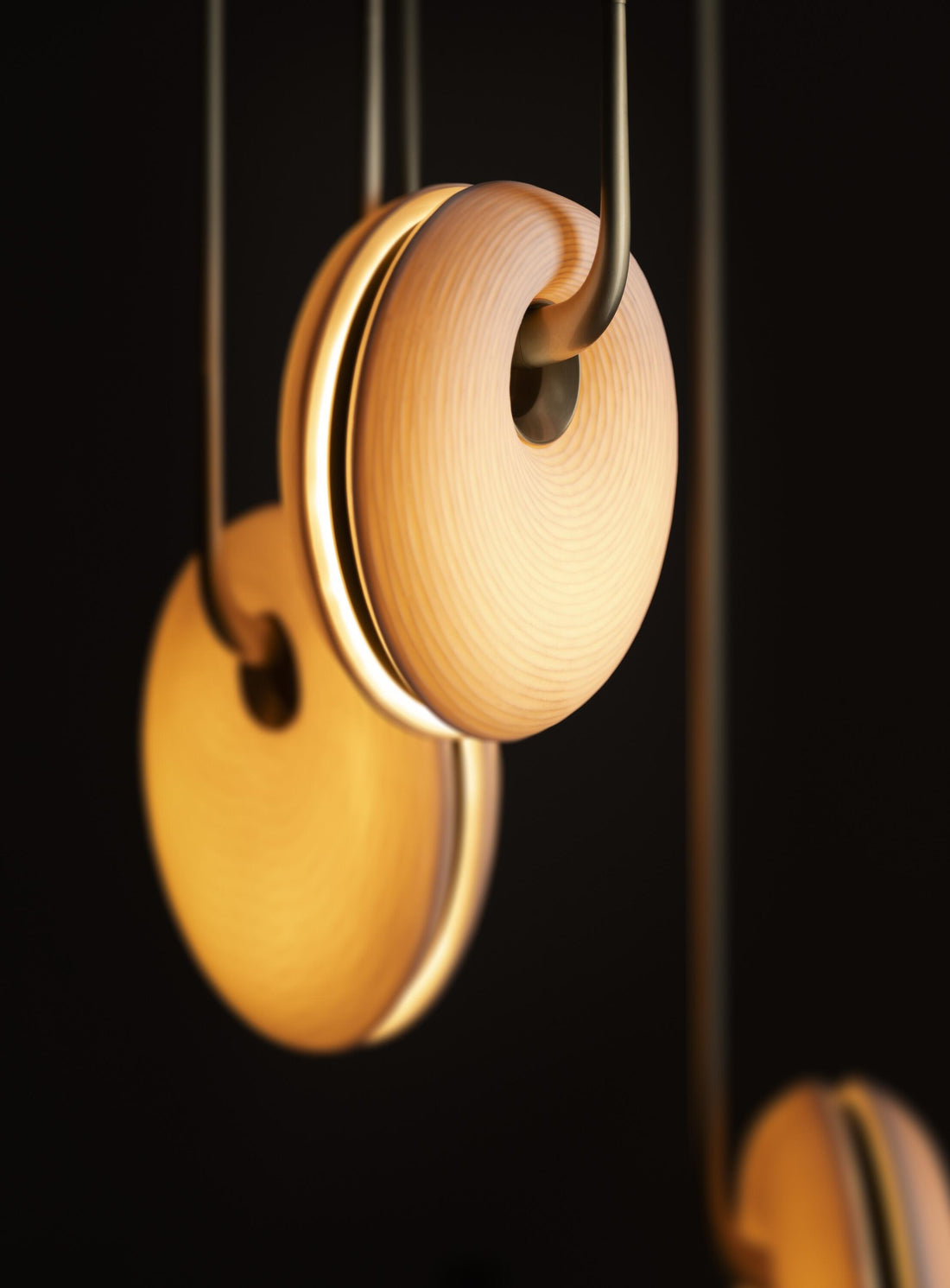 Porcelain Torus Chandelier 24''D