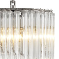 Trapani Modern Glass Chandelier - [Nickel] 