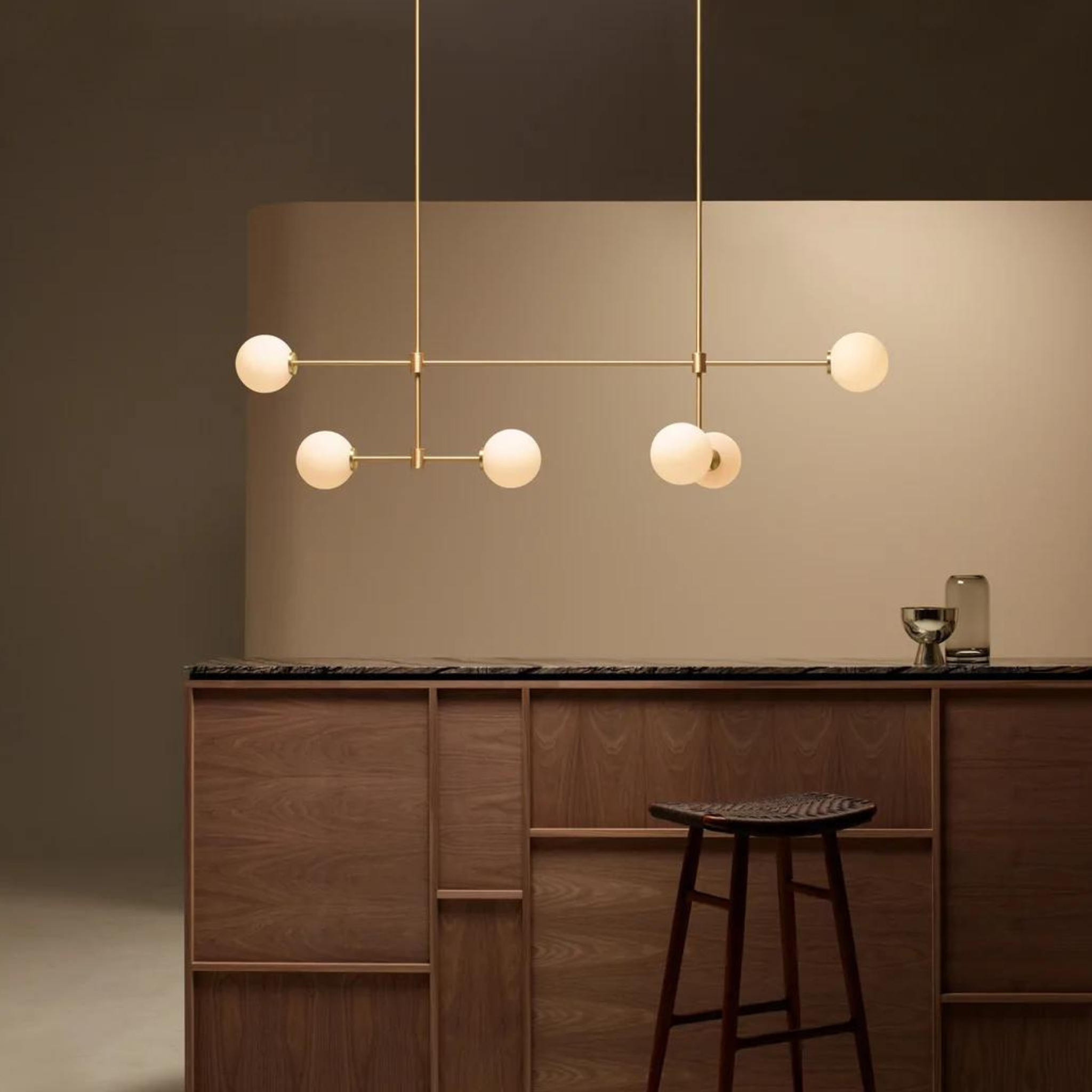 Trevi Multi Arm 6/10 (Satin Brass & Bronze)