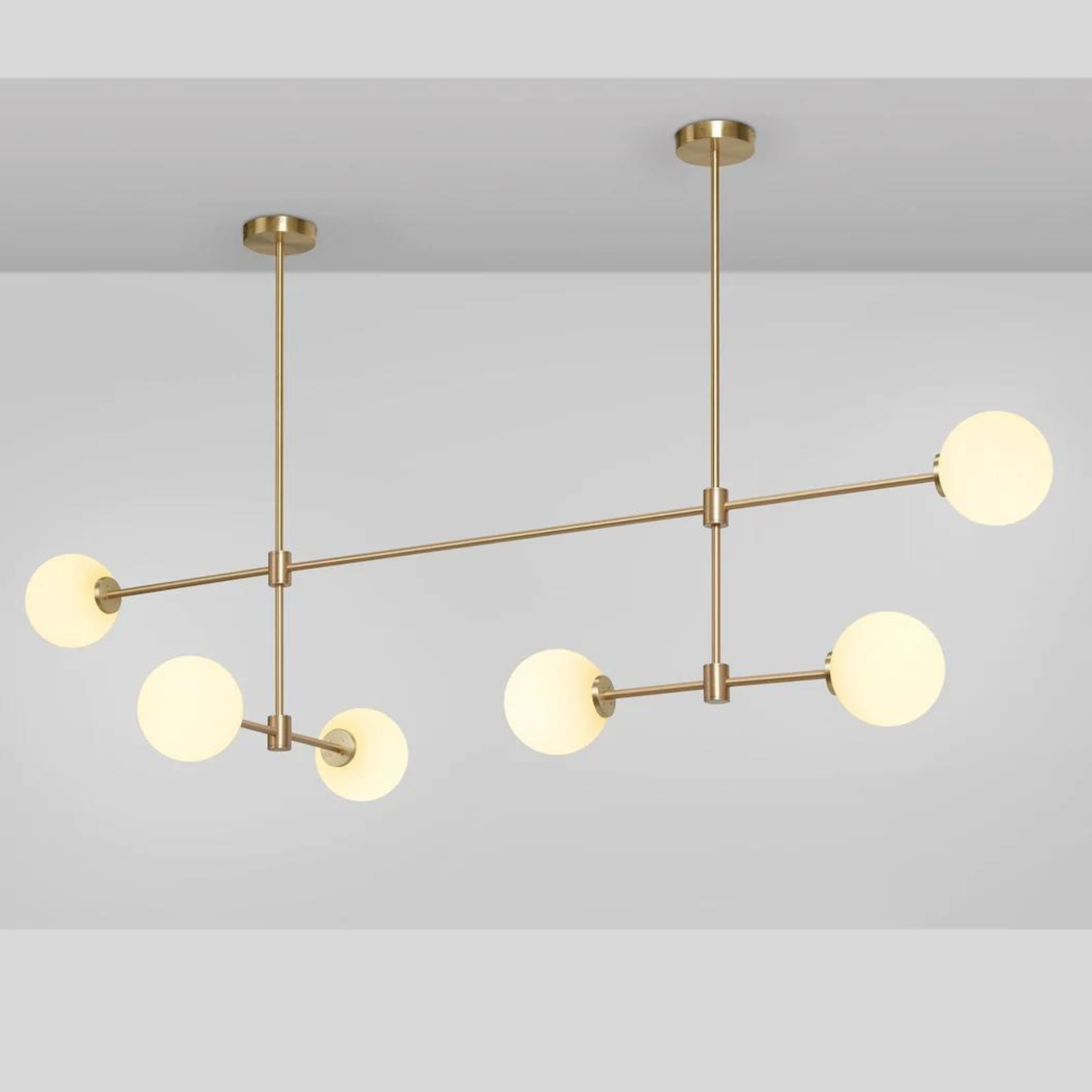 Trevi Multi Arm 6/10 (Satin Brass & Bronze)
