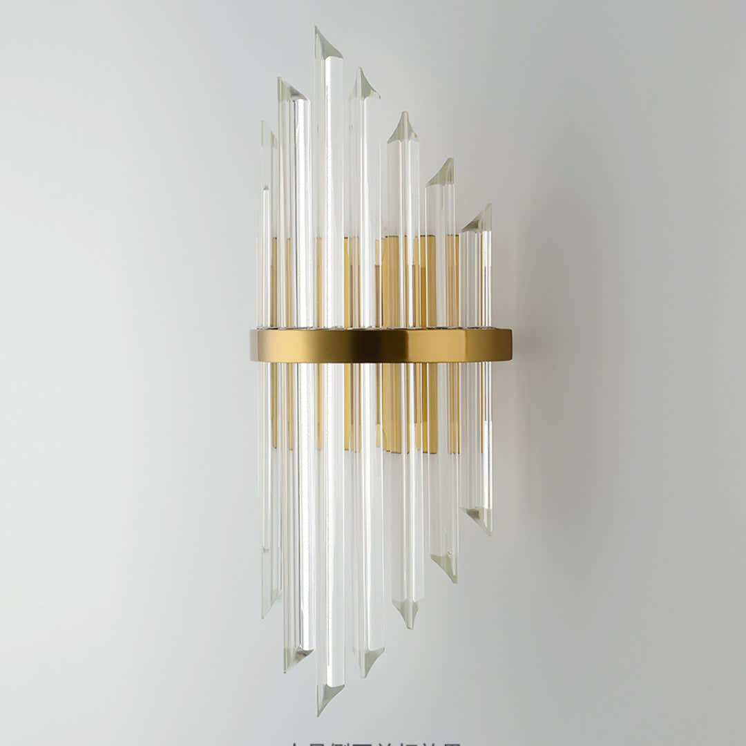 Triangular Crystal Rod Wall Lamp