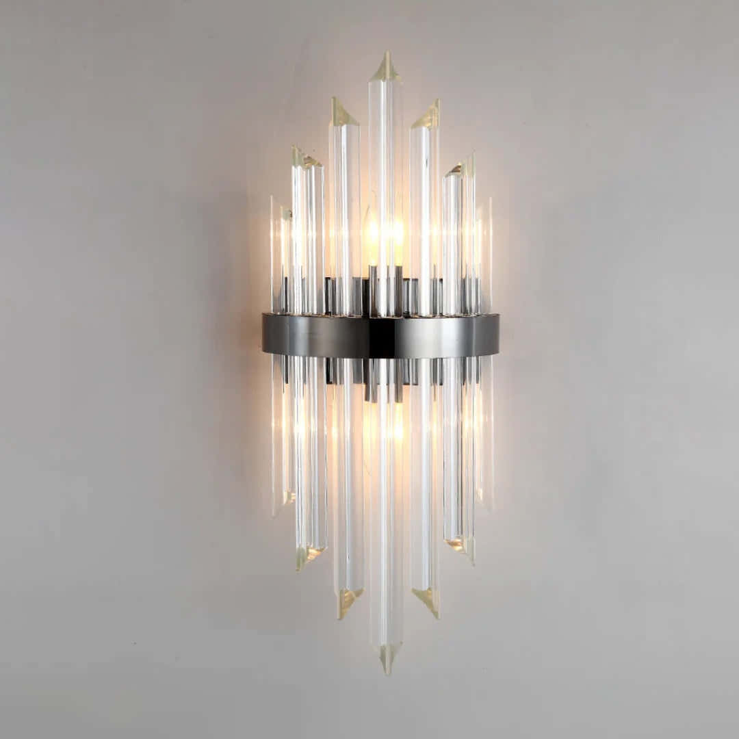 Triangular Crystal Rod Wall Lamp