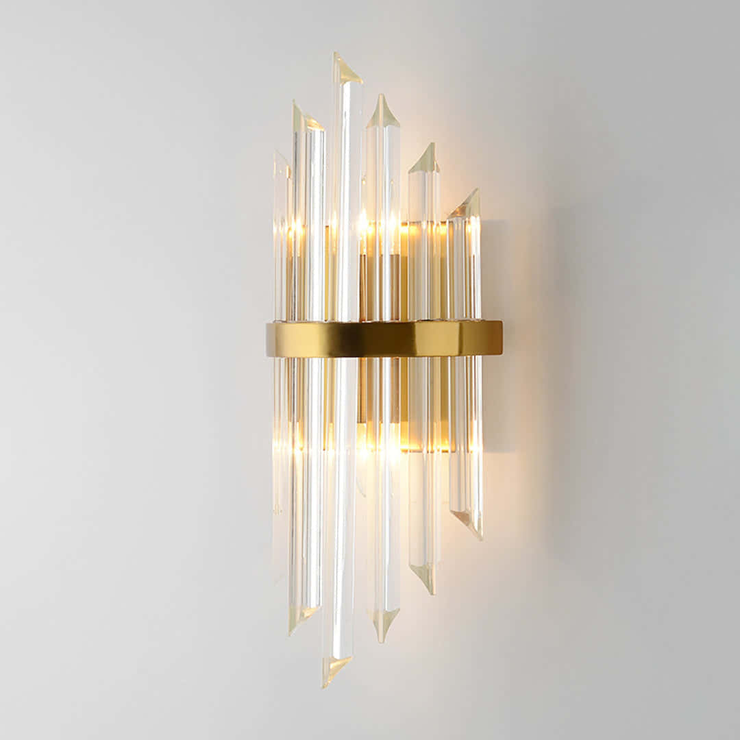 Triangular Crystal Rod Wall Lamp