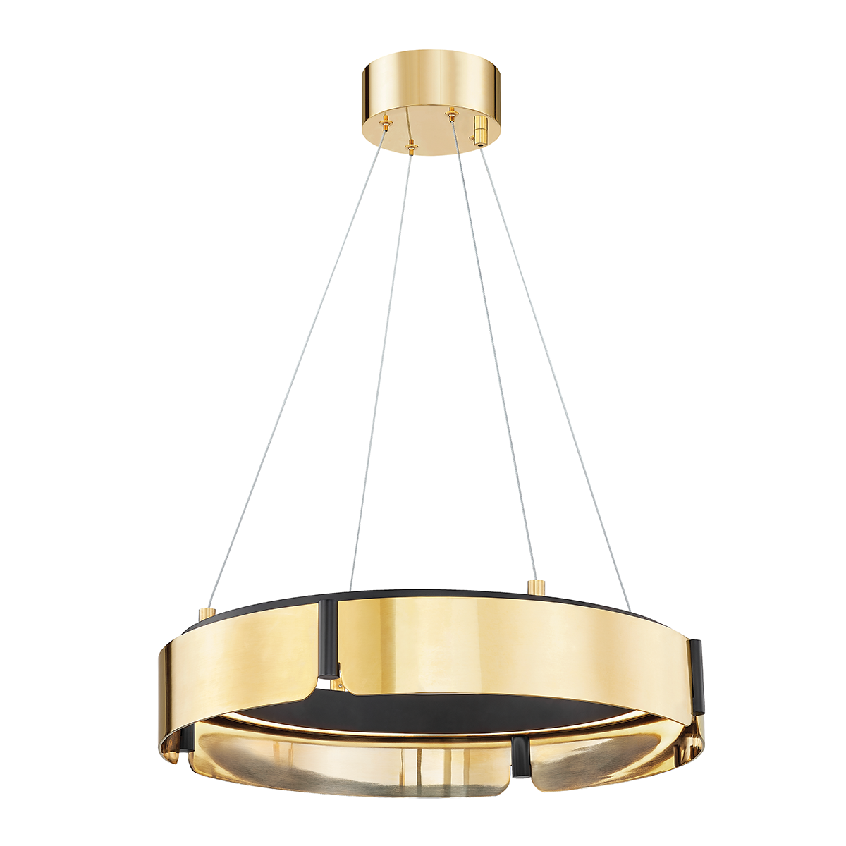 Tribeca Modern Brass Chandelier