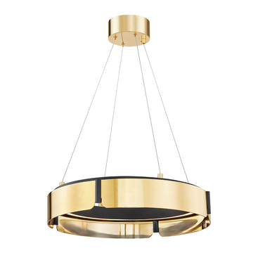 Tribeca Modern Brass Chandelier