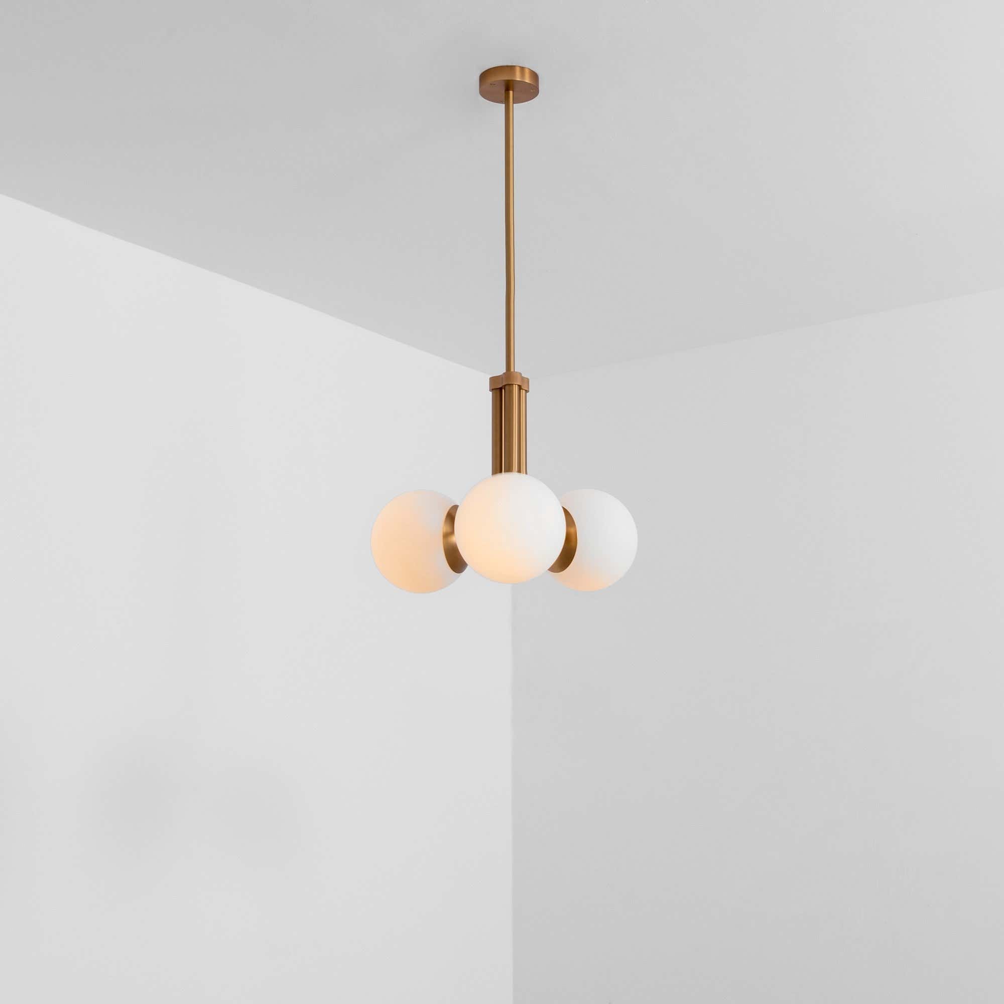 Soren 3-Light Modern Brass Chandelier