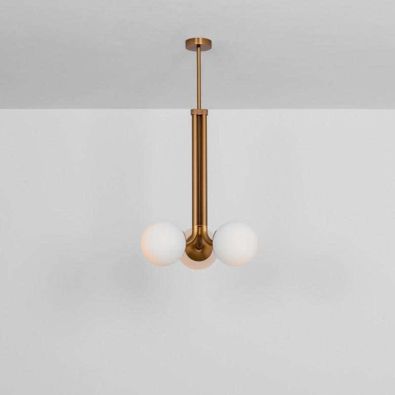 Soren 3-Light Modern Brass Chandelier