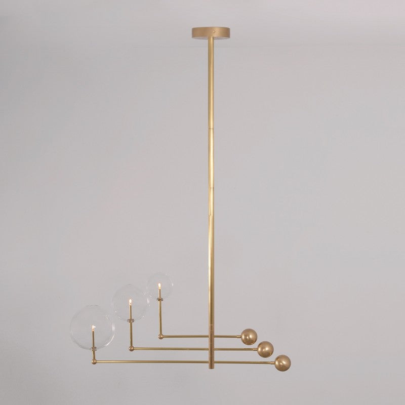 Soap 3-Light Modern Brass Chandelier - Schwung