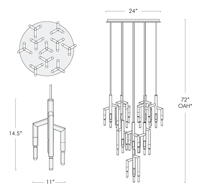 Rameau 10 Light Circular Chandelier