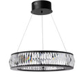 Vancouver S Modern Chandelier (Black Finish & Glass) 