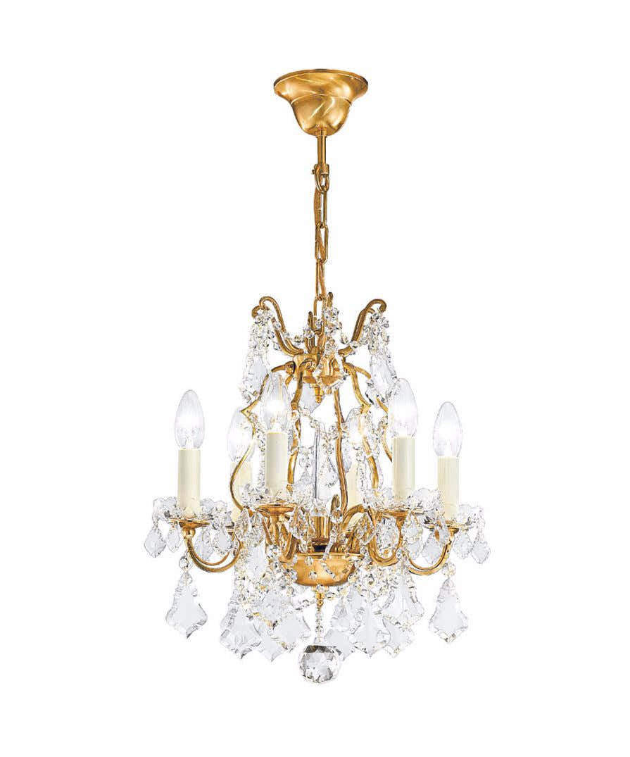 Victorian Cottage Crystal Chandelier