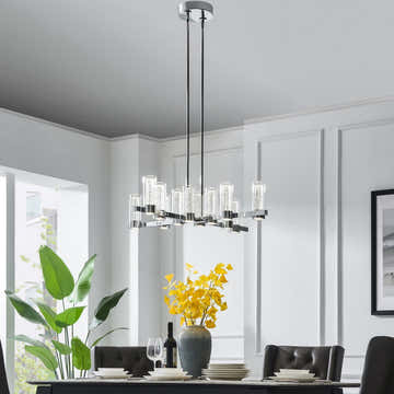 Victory 12 Light Chandelier //  Chrome