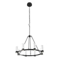 Victory 8 Light Chandelier //  Matte Black